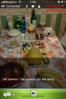 q1 Qik - видеотрансляция с iPhone