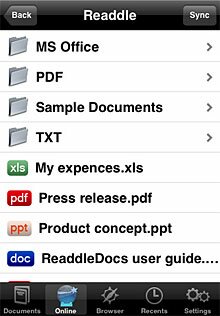 ReaddleDocs чтение офисных документов на iPhone