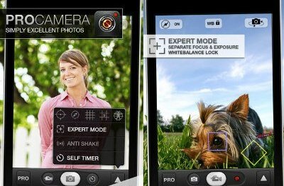 ProCamera: больше кнопочек и эффектов