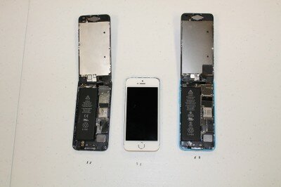 iPhone 5c и iPhone 5s разобрали до последнего винтика 