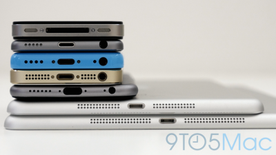 Макет iPhone 6 сравнили с iPad Air, iPad mini, iPhone 5c, iPhone 5s, iPhone 4s и iPod touch