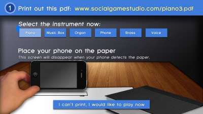 Paper Piano бумажное пианино, хорошая идея без практического применения