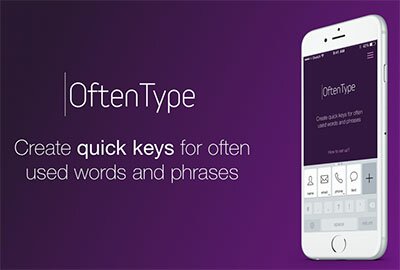OftenType: iPhone клавиатура для регулярных выражений