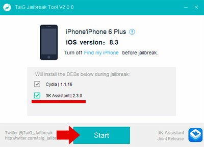 Джейлбрейк iOS 8.1.3 8.3 от TaiG 