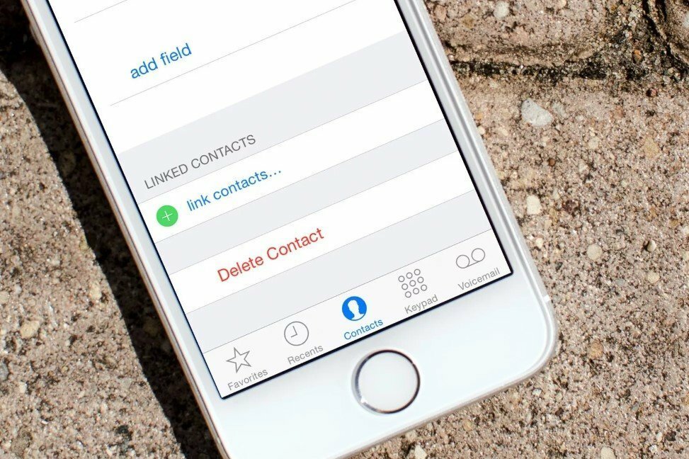 как найти удаленный контакт в айфоне