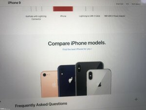iPhone Xs и iPhone 9 засветились на сайте Apple