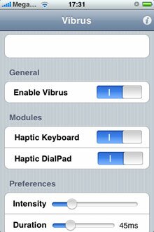 v1 Virbus - тактильная клавиатура для iPhone