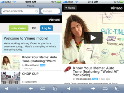 Vimeo для iPhone – гремучая смесь социального сервиса и видеоредактора