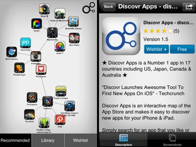 Discovr Apps удобный и наглядный поиск по AppStore