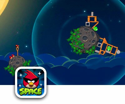 Angry Birds Space свиньи в космосе