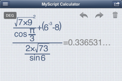 MyScript Calculator рукописный калькулятор [Free]