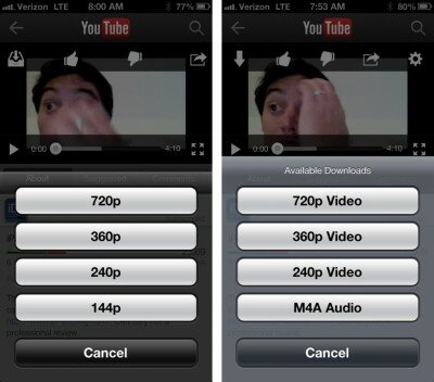 Улучшаем приложение Youtube, скачивание видео на iPhone твики YourTube vs ProTube