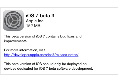 Обзор iOS 7 Beta 3 и ссылки для скачивания