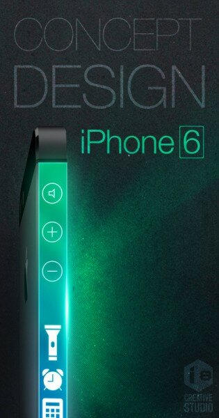 Концепт iPhone 6 с трехсторонним изогнутым дисплеем