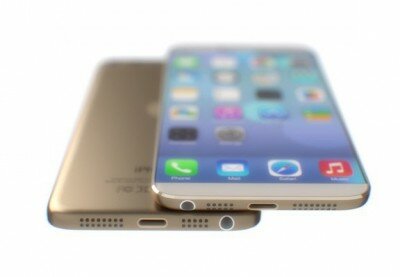 Реалистичный концепт iPhone 6 в золотистом исполнении