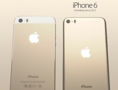 Реалистичный концепт iPhone 6 в золотистом исполнении