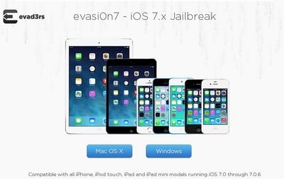 Вышла утилита Evasi0n7 1.0.7 с поддержкой iOS 7.0.6