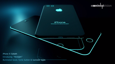 Концепт 5,7 дюймового iPhone с подсветкой и 3D камерой