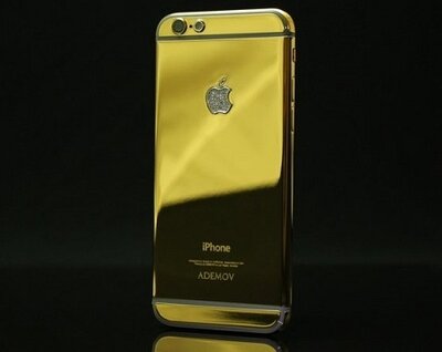 Компания Ademov выпустила золотой iPhone 6 с бриллиантами 