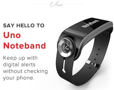 Uno Noteband: фитнес трекер, который изменит представление об уведомлениях