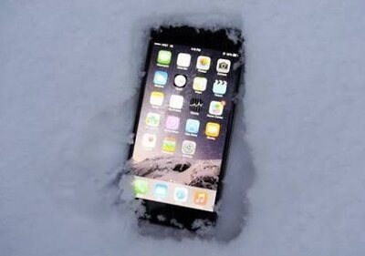 iPhone 6 Plus выжил, проведя сутки в снегу