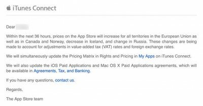 Apple изменит цены на приложения в российском App Store