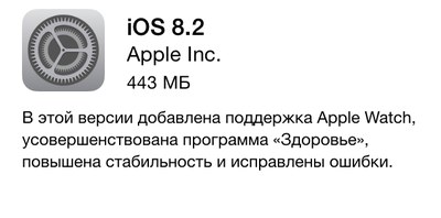 Вышла iOS 8.2