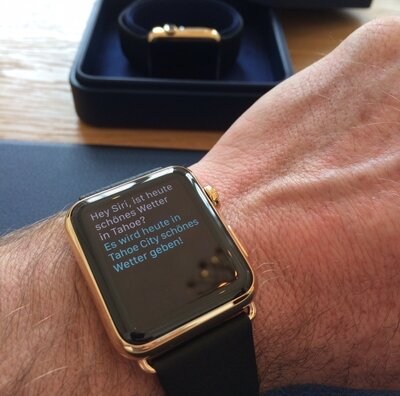 Как проходит примерка Apple Watch Edition 