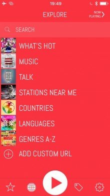 Интернет радио для iPhone сравнение пяти популярных приложений