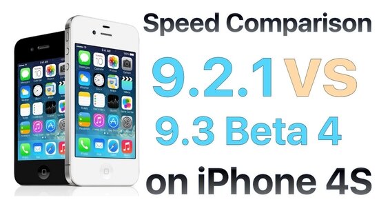 Сравнение скорости работы iOS 9.2.1 и iOS 9.3 beta 4