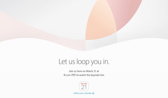 Apple проведёт прямую трансляцию с мартовской презентации 