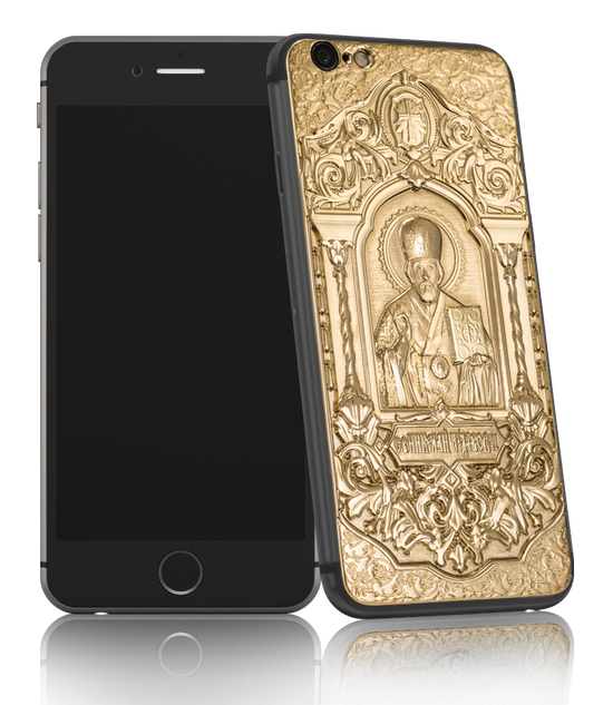 Caviar iPhone Credo San Nicola: роскошный iPhone 6s с образом Николая Чудотворца