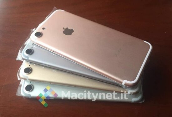 iPhone 7 в четырёх расцветках на фото