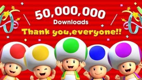 Super Mario Run скачали более 50 млн раз
